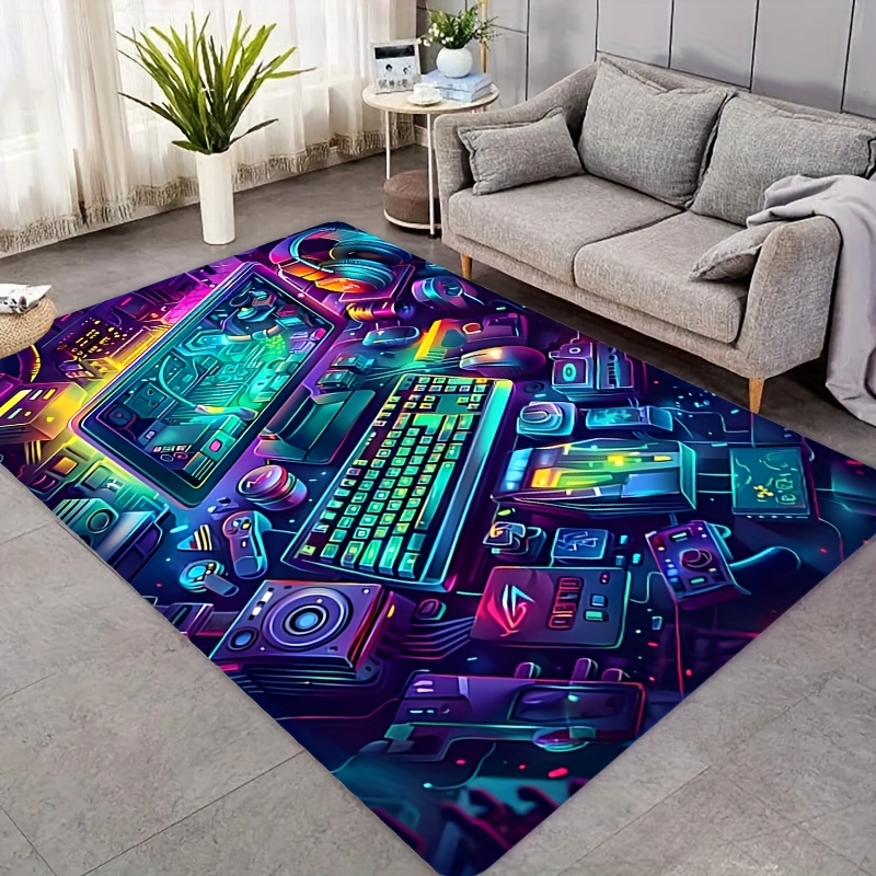 Esports Gaming Live - Alfombra de Franela Cyberpunk para Juegos,