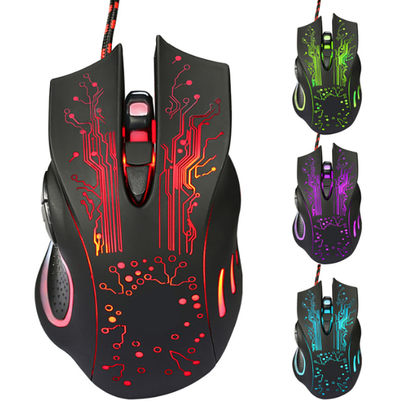 Esports Gaming World - Ratón para juegos con cable X9