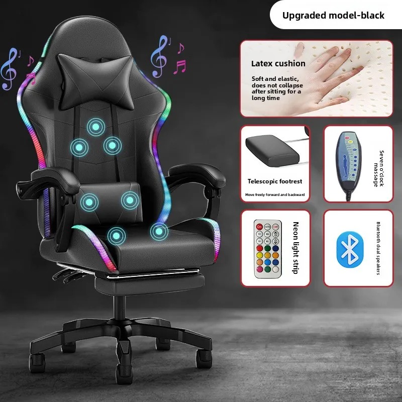 Esports Gaming - Silla Gaming con Luces, Altavoz Bluetooth,