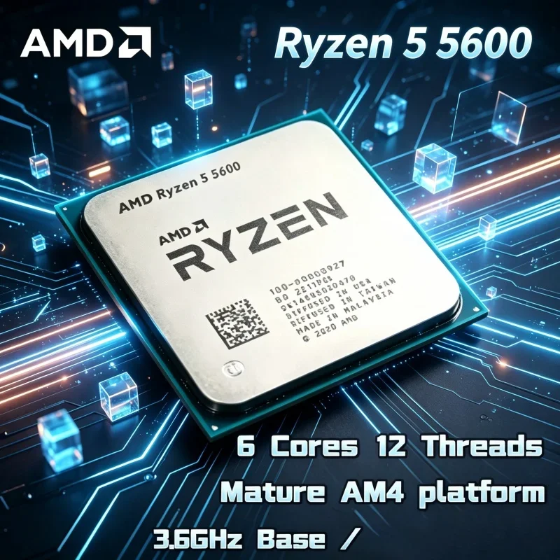 CPU AMD Ryzen 5 5600 R5 5600 V - Amd Cpu Ryzen 5 reseña y precio