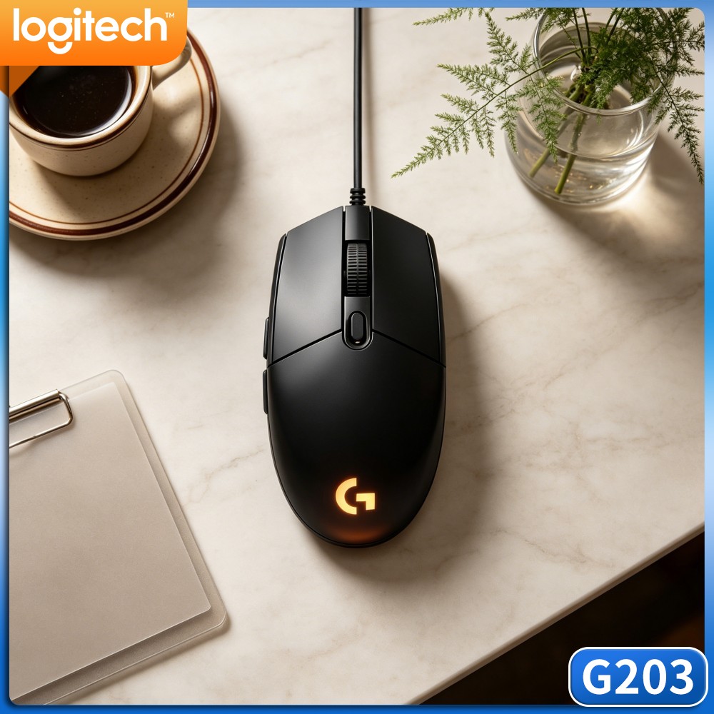 Ratón para juegos con cable Lo - Logitech Mouse G203 reseña y precio