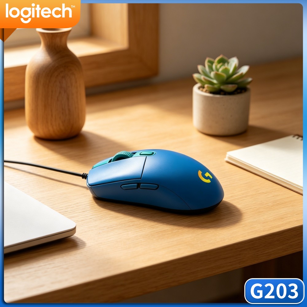 Ratón para juegos con cable Lo - Logitech Mouse G203 reseña y precio