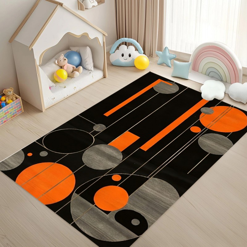Alfombra Geométrica Negra y Na - Esports Gaming Live reseña y precio