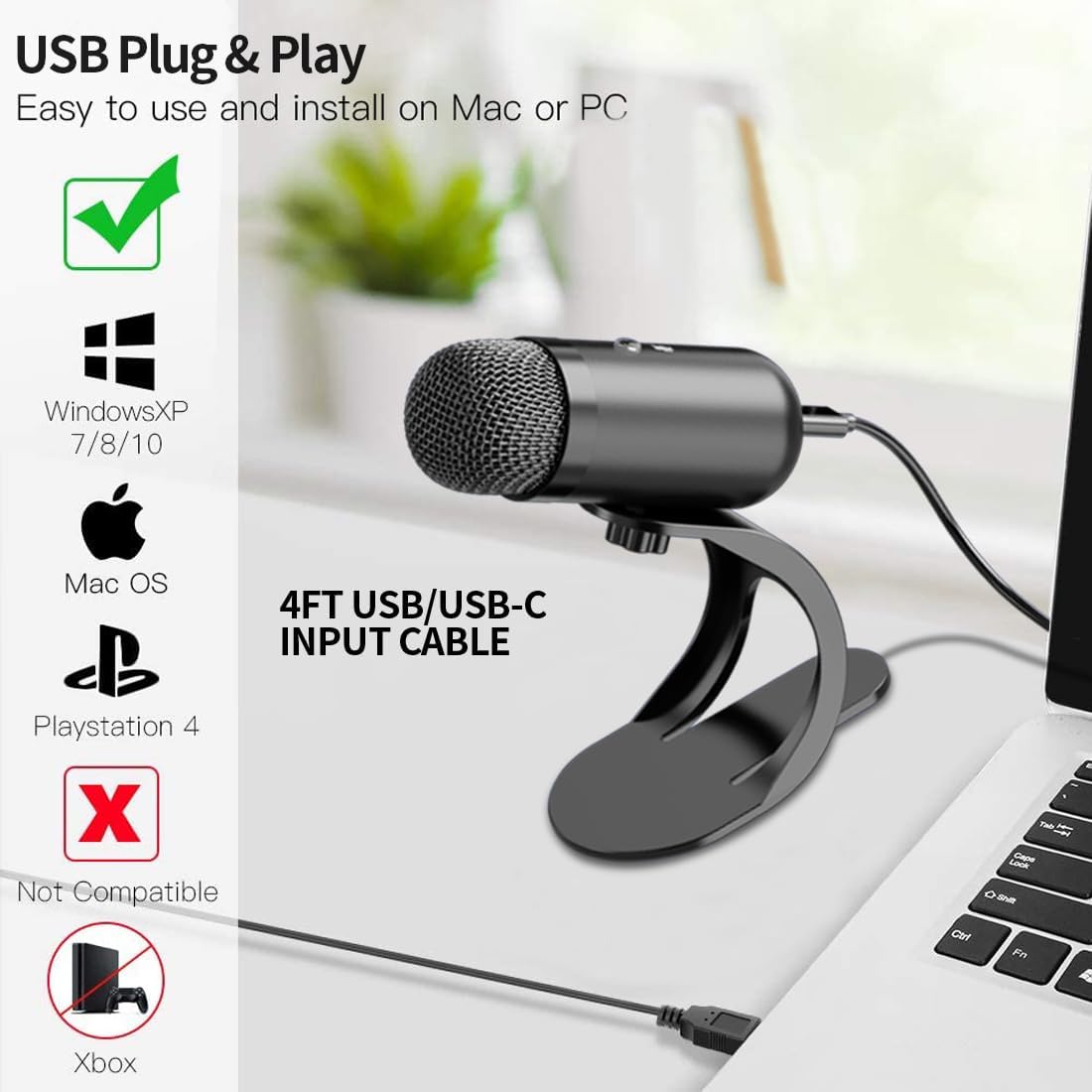 Micrófono USB Profesional de C - Esports Gaming reseña y precio
